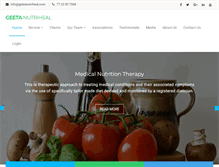 Tablet Screenshot of geetanutriheal.com